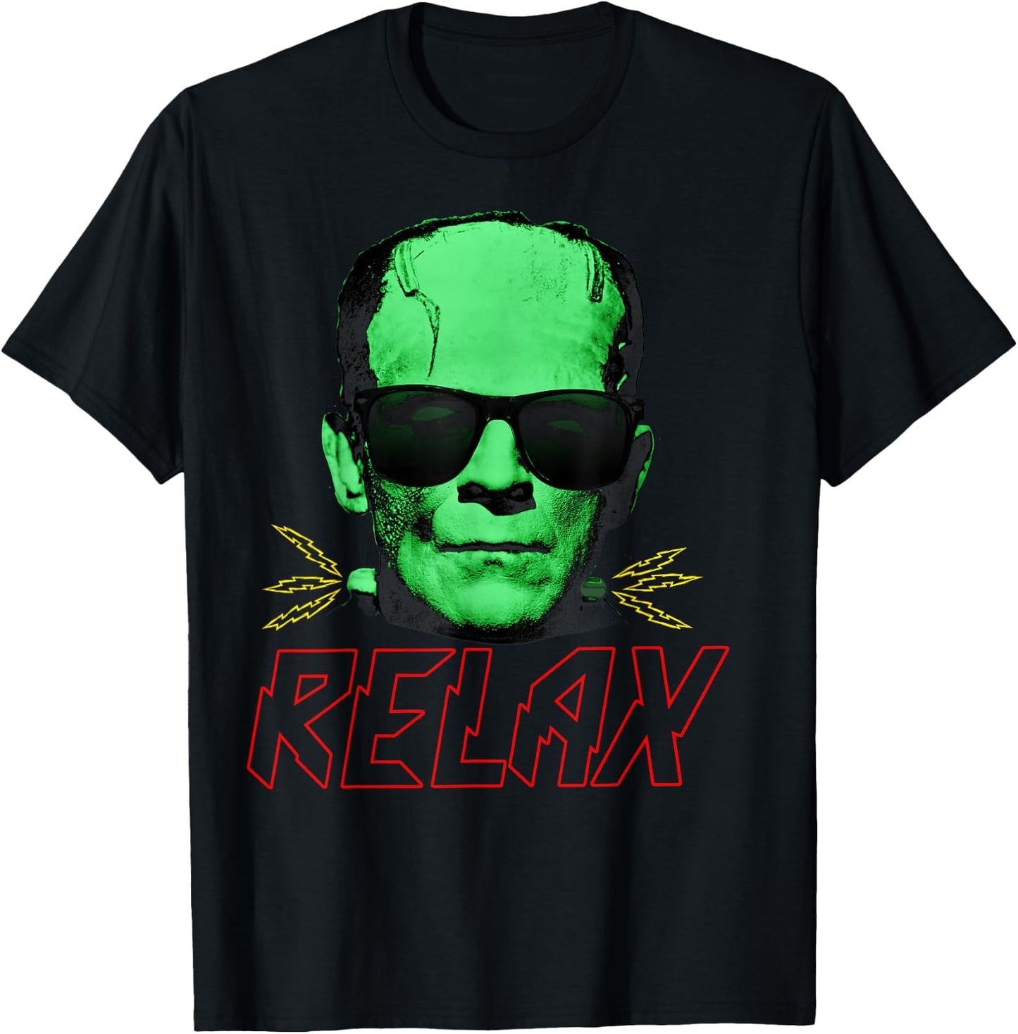 Universal Monsters Frankenstein Relax T-Shirt - T-Shirt | Black