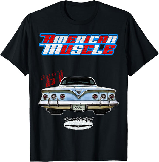 1961,61Hot Rod,Impala,Biscayne,Del Ray,DelRay,Muscle Car,USA T-Shirt - T-Shirt | Black