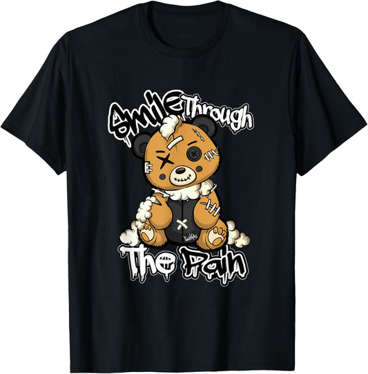 Brown Vintage Teddy Bear Graphic Grunge Sadcore Aesthetic T-Shirt - T-Shirt | Black