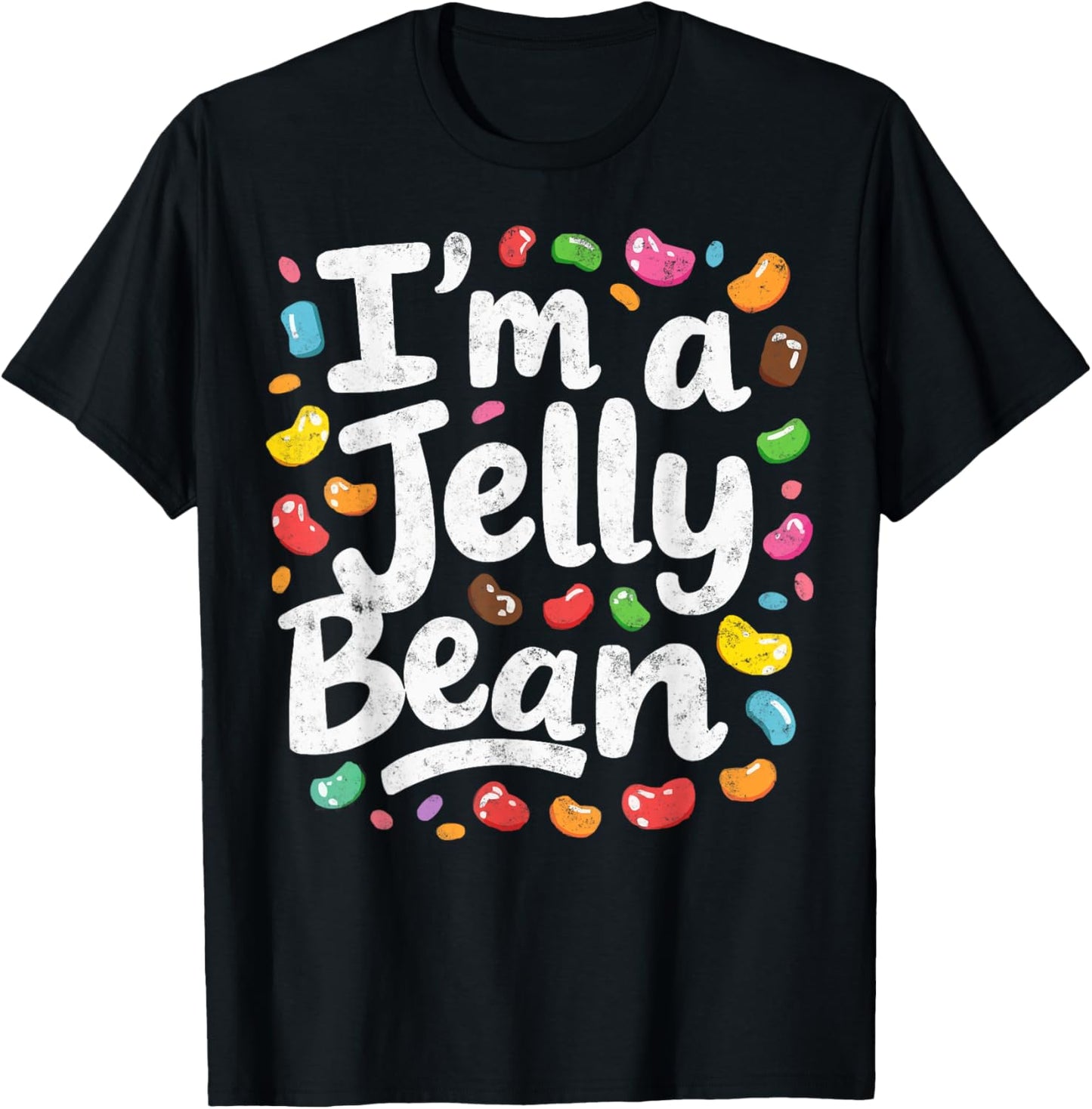Pretend I'm a Jelly Bean Last Minute Halloween Costume T-Shirt - T-Shirt | Black