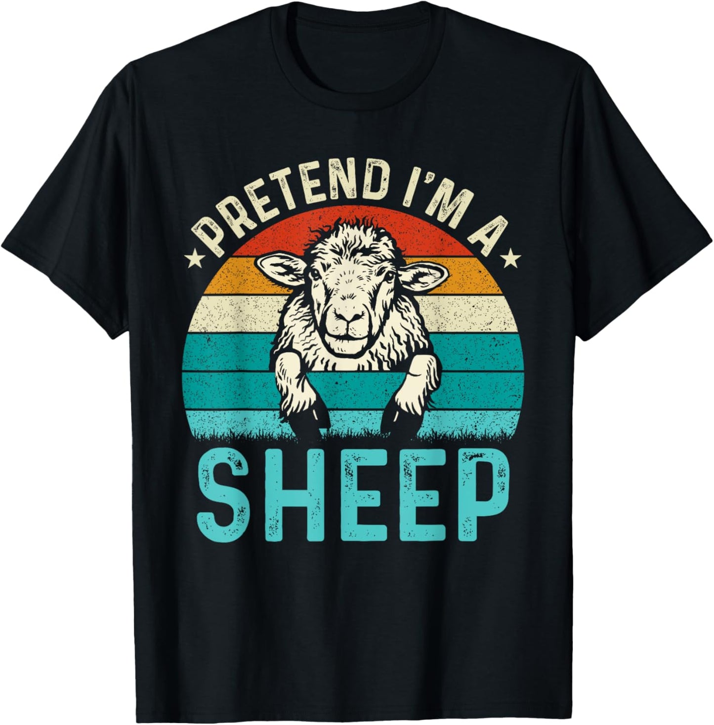 Pretend I'm A Sheep T-Shirt - T-Shirt | Black