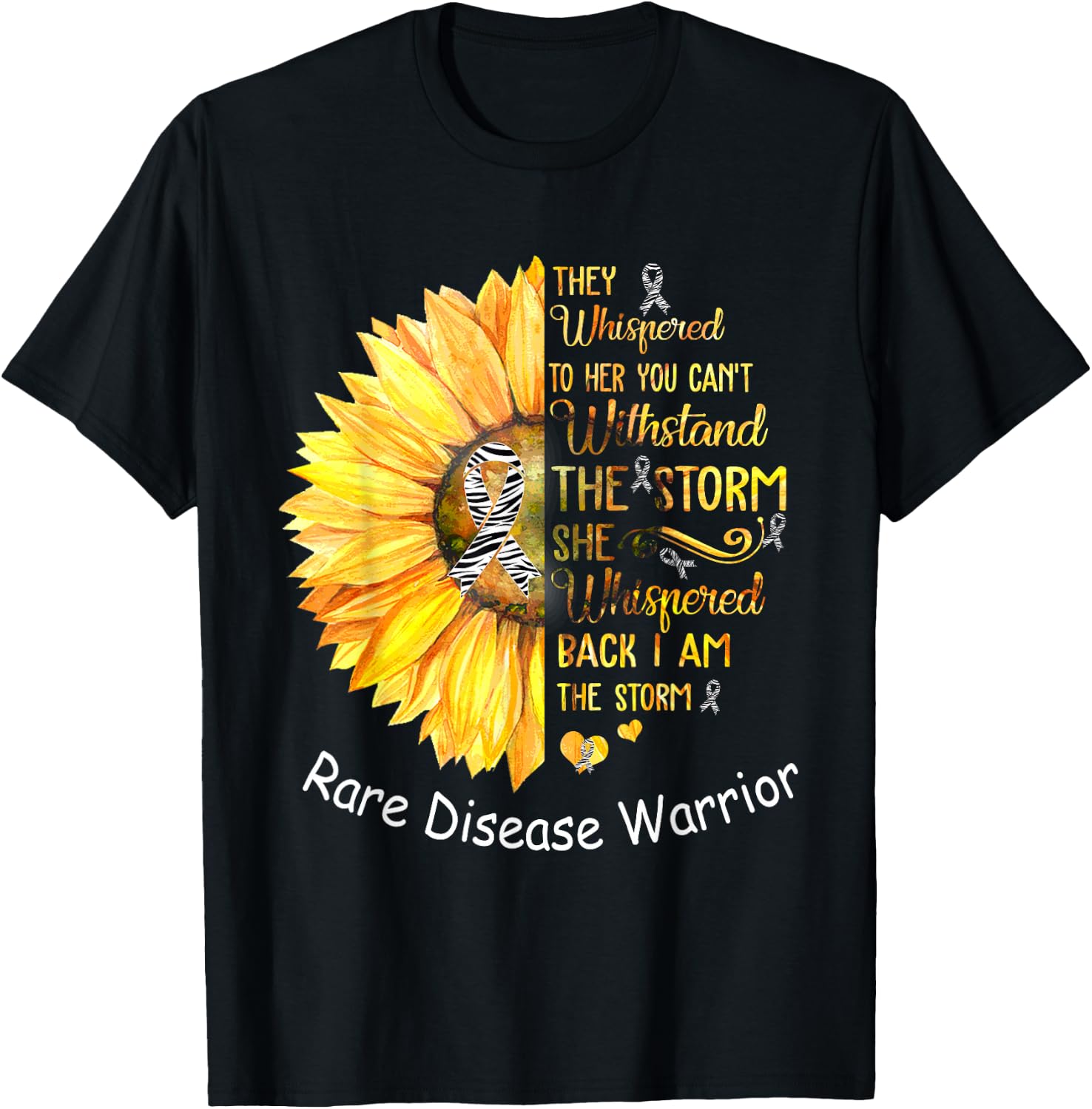 I am the Storm Rare Disease Warrior T-Shirt - T-Shirt | Black