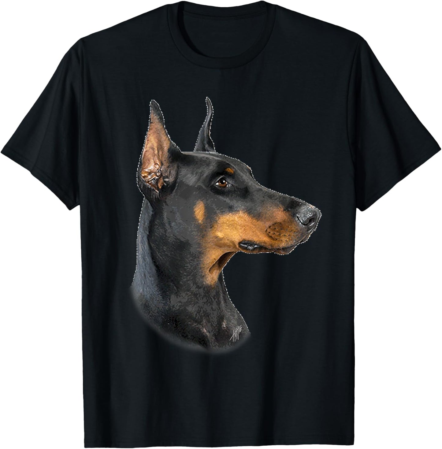 Doberman Pincher Dog Dobermann T-Shirt - T-Shirt | Black