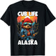 Alaska Grizzly Brown Bear Cub For Kids Women T-Shirt - T-Shirt | Black