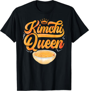 Kimchi korean cuisine kimchi queen korean food T-Shirt - T-Shirt | Black