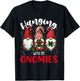 Hanging With My Gnomies Funny Christmas Gnome Men Women Kids T-Shirt - T-Shirt | Black