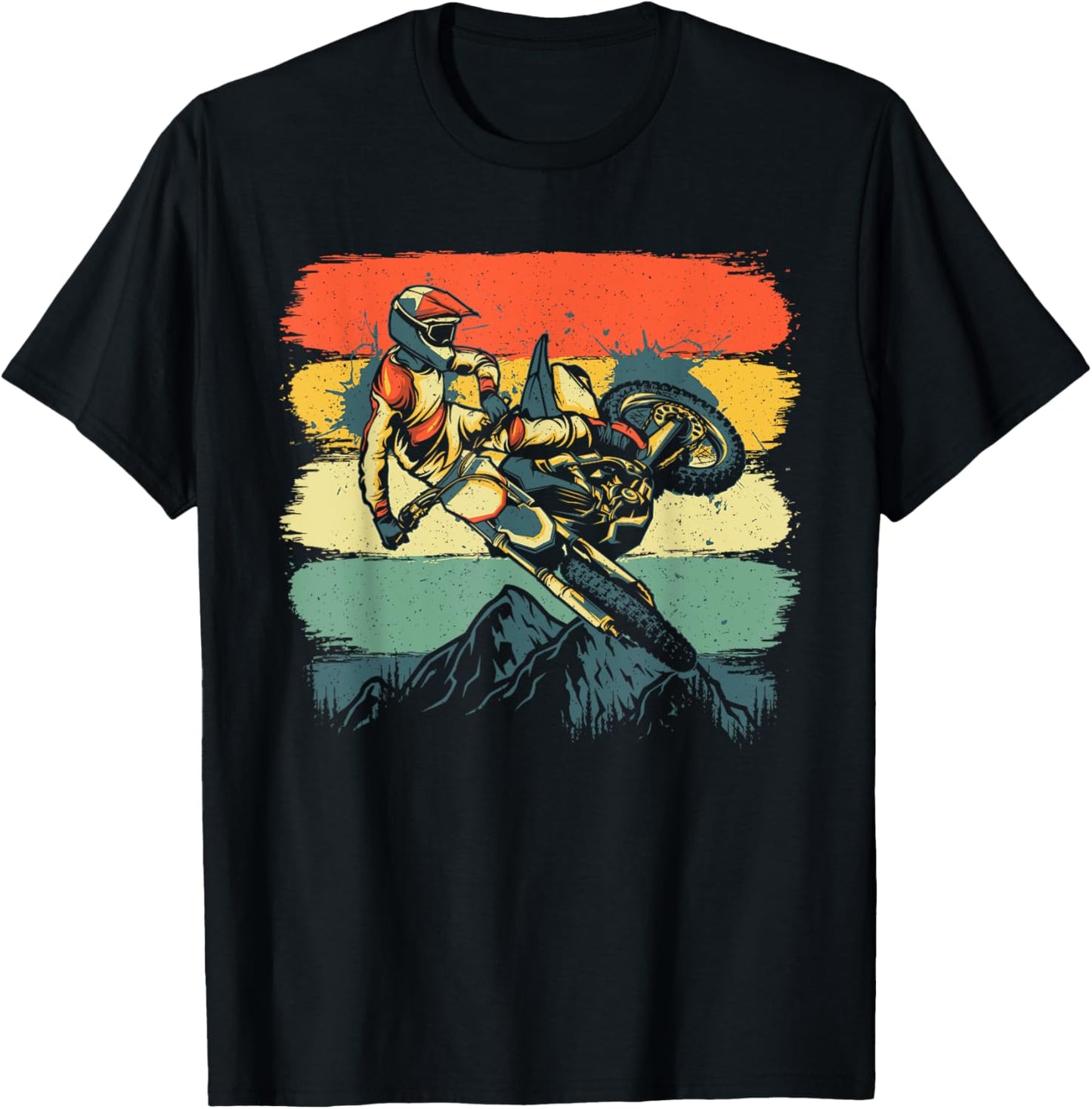 Funny Dirt Bike Women Kids Dirtbike Motorbike Lovers T-Shirt - T-Shirt | Black