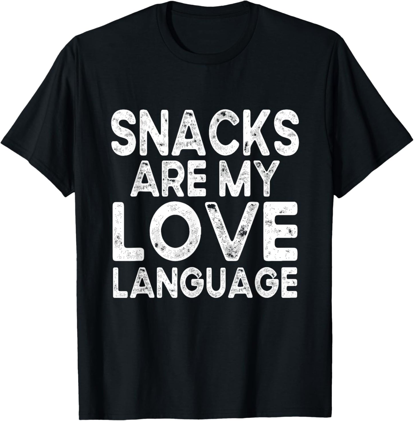 Snacks Are My Love Language Valentine Day Kids Boys T-Shirt - T-Shirt | Black
