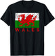 Wales Flag Wales Dragon Distressed Kids , Black, S T-Shirt - T-Shirt | Black