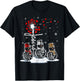 Funny Christmas 2025 Faith Hope Love Snowman Christian Cross T-Shirt - T-Shirt | Black