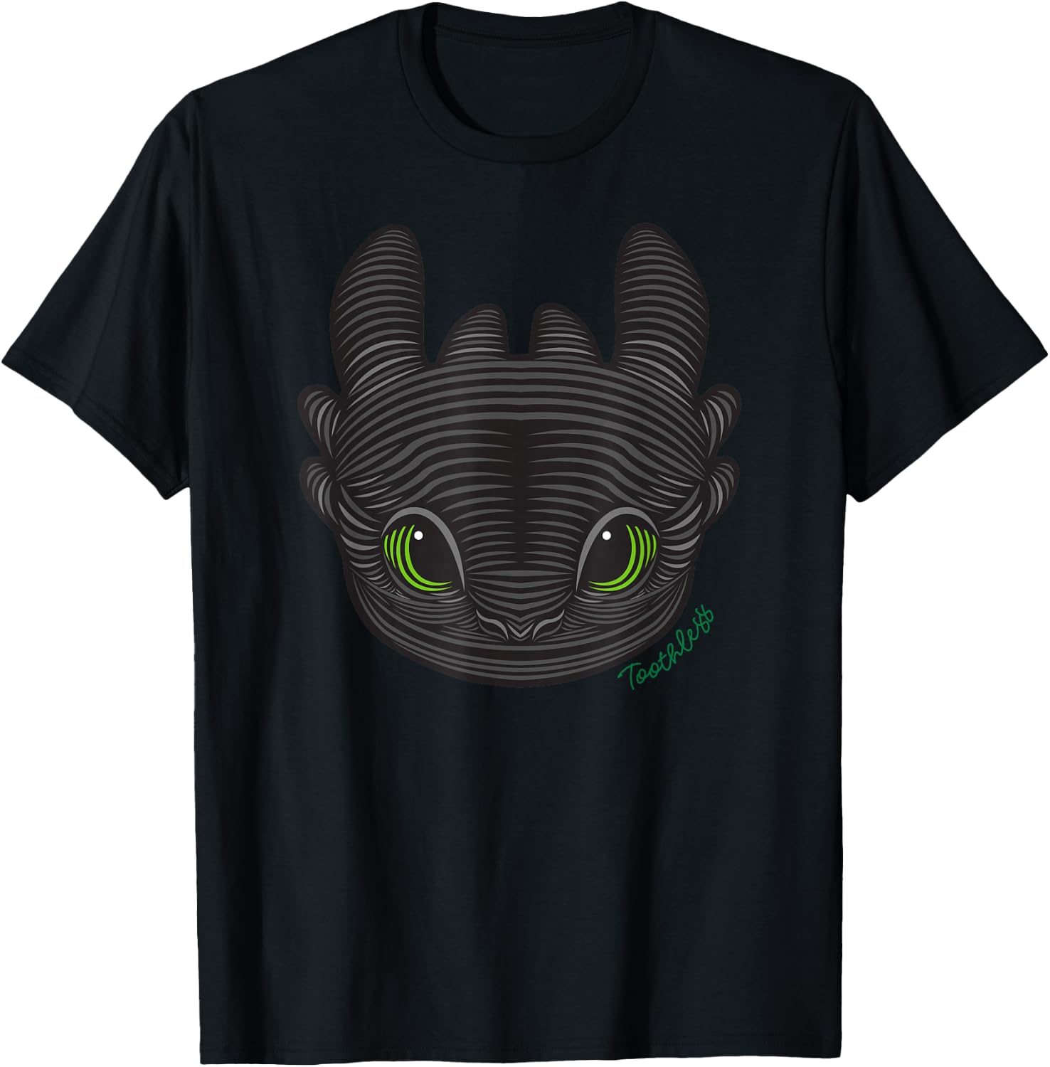 How to Train Your Dragon 3 Toothless Shirt T-Shirt - T-Shirt | Black