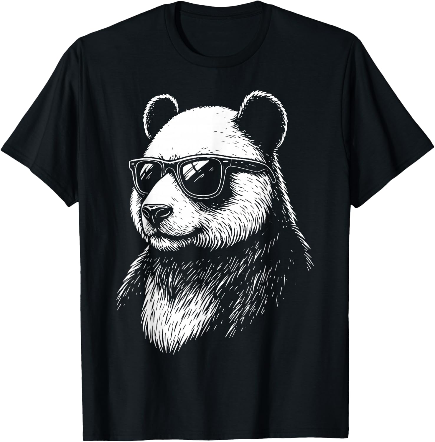 Panda Sunglasses T-Shirt - T-Shirt | Black