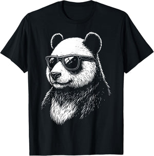 Panda Sunglasses T-Shirt - T-Shirt | Black