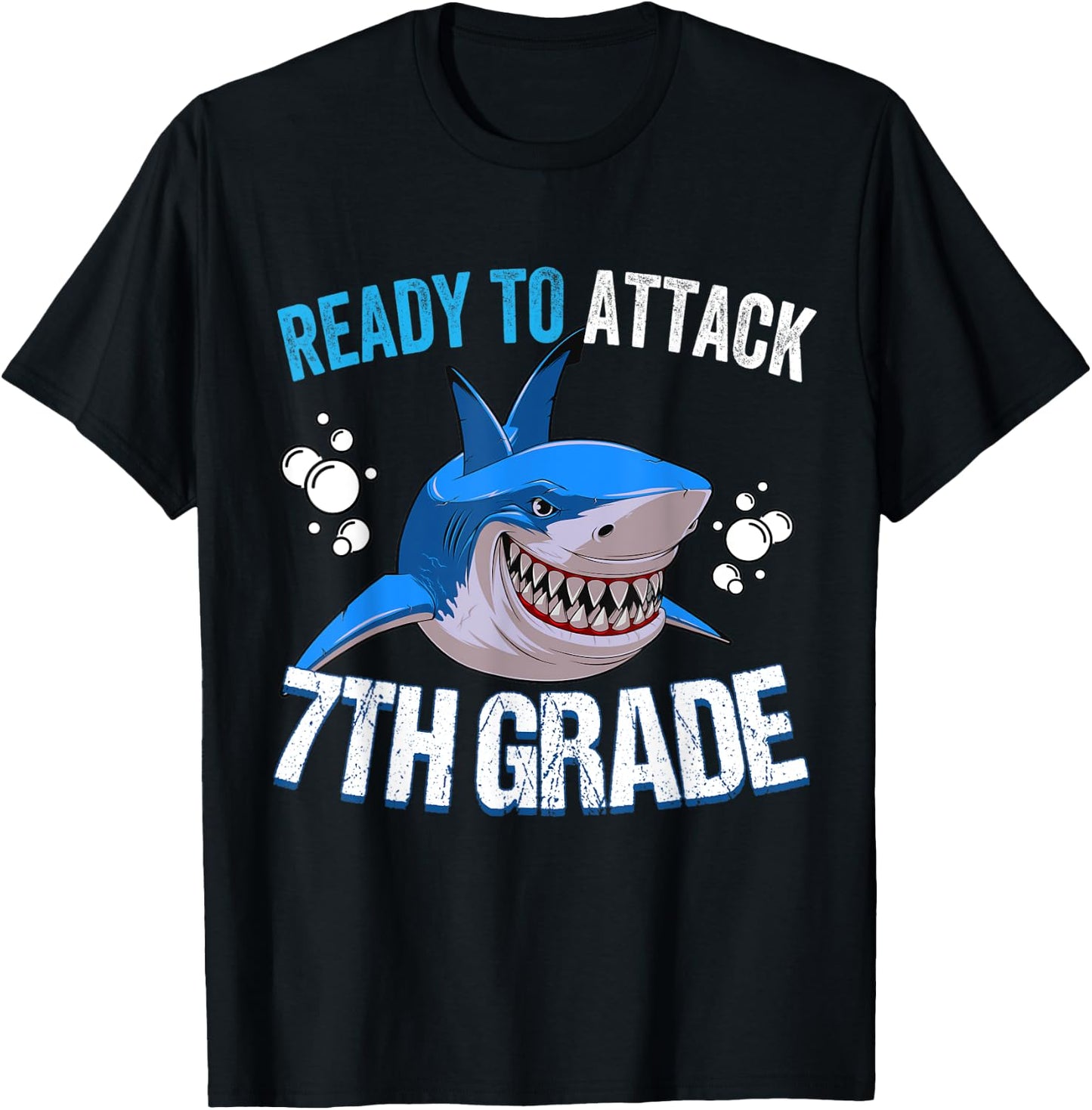 Ready to Attack 7th Grade Back to school T-Shirt - T-Shirt | Black
