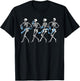 Halloween Prostate Cancer Funny Skeleton Blue Ribbon T-Shirt - T-Shirt | Black