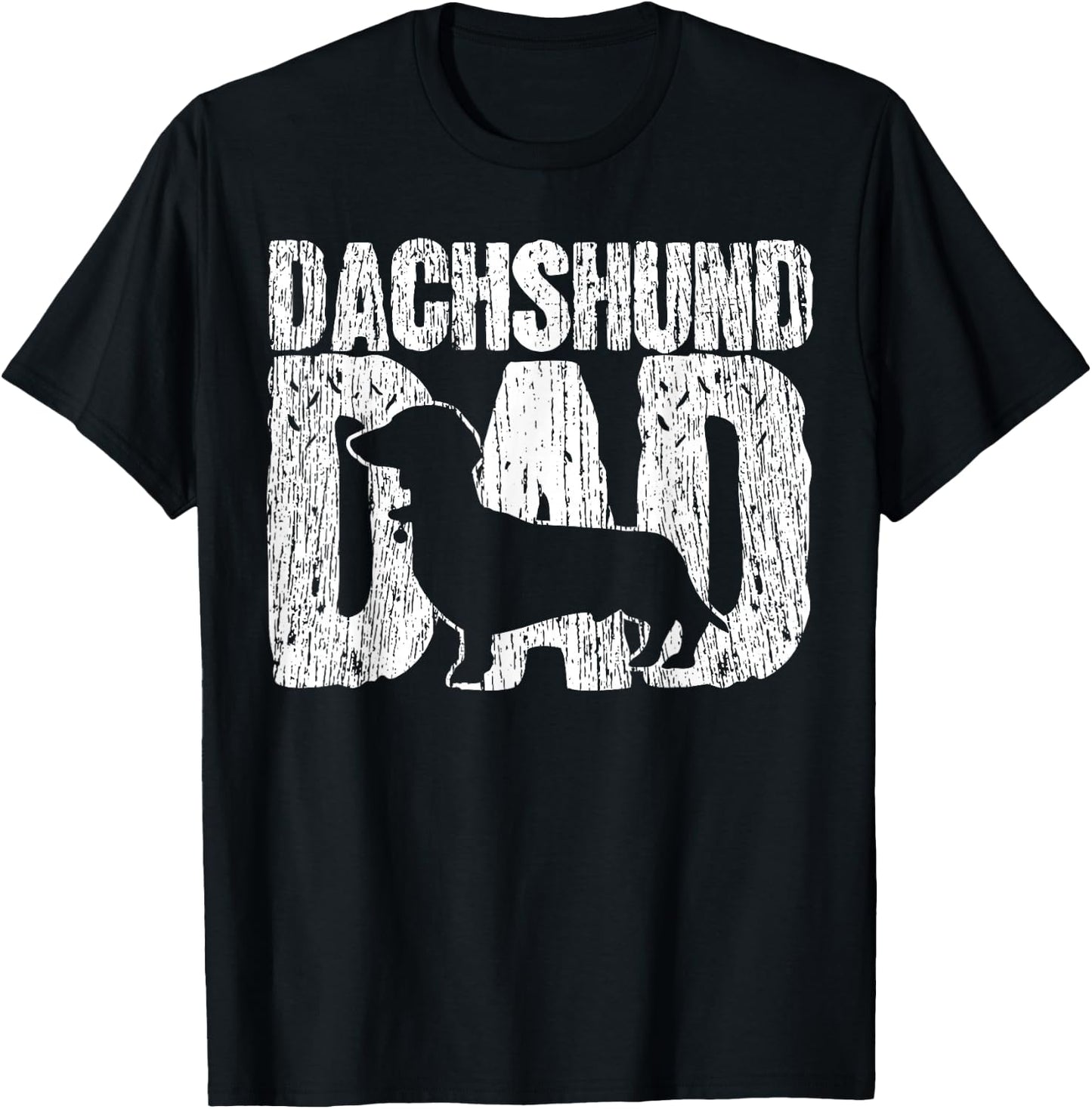Dachshund, Father Viennese Father's Day Vintage Gift T-Shirt - T-Shirt | Black