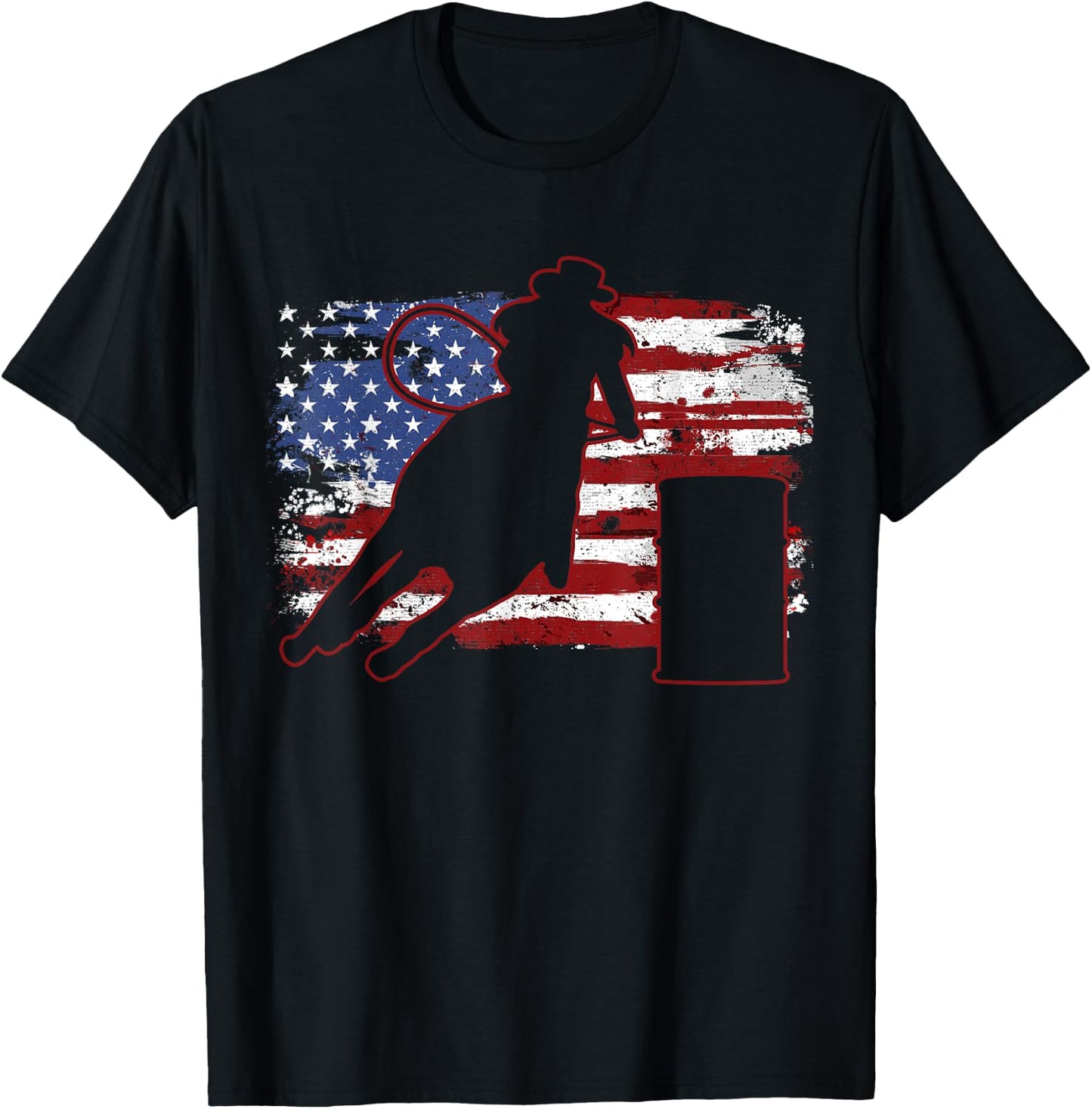 Barrel Racing Gift T-Shirt - T-Shirt | Black