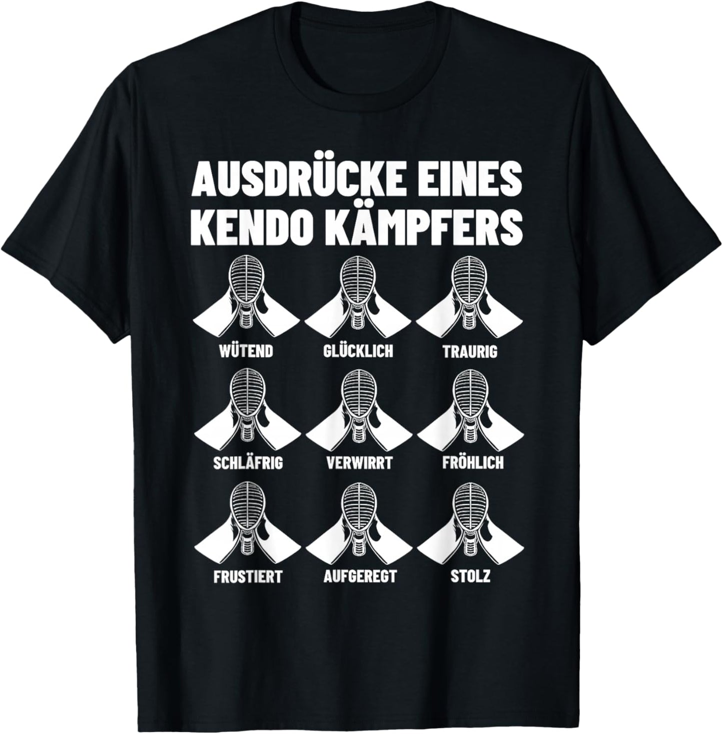 Japanischer Schwertkampf Bogu Kendo Kampfkunst Kendoka T-Shirt - T-Shirt | Black