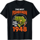 The Best Fisherman Are Born In 1948 Fishing Birthday T-Shirt - T-Shirt | Black