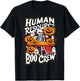 HR Boo Crew Halloween Ghost Trick Treat Squad Team T-Shirt - T-Shirt | Black