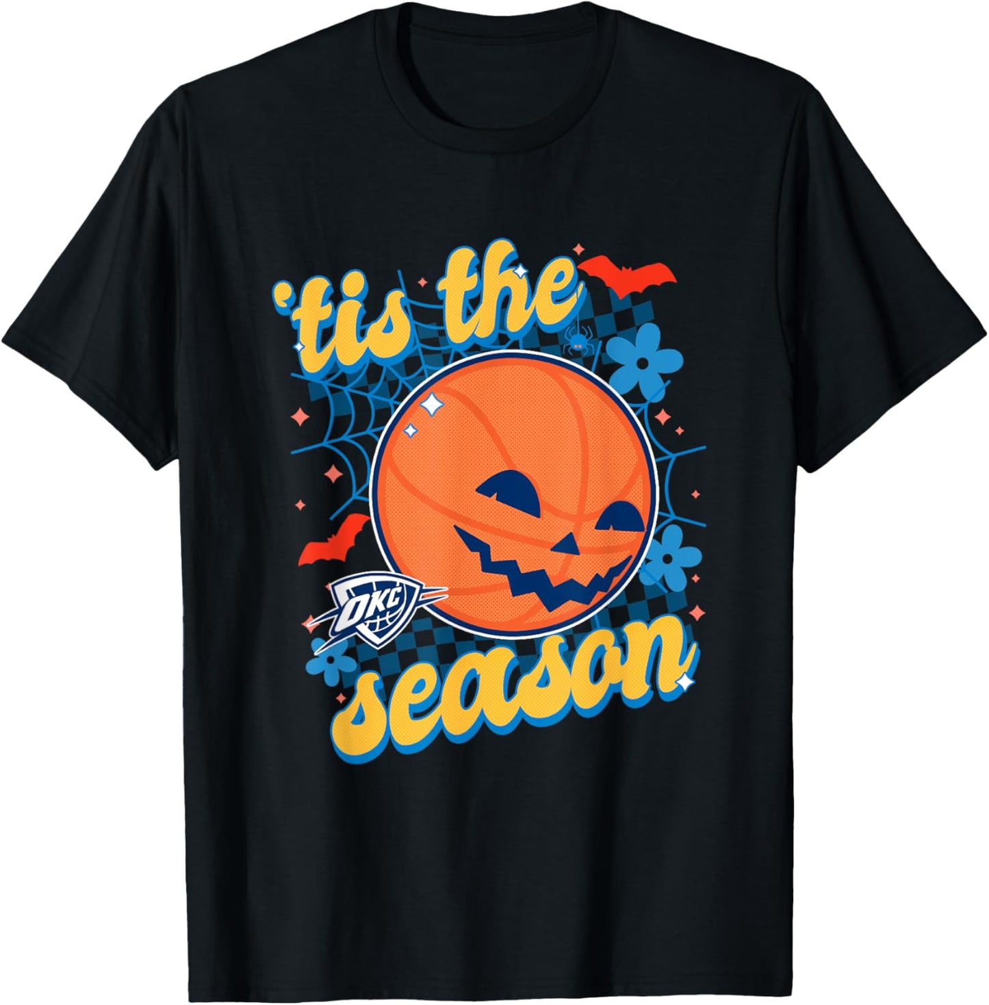 NBA Oklahoma City Thunder Halloween Spooky Season T-Shirt - T-Shirt | Black