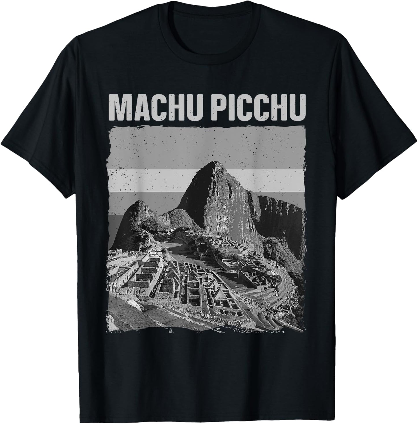 Cool Machu Picchu Art Women Kids Machu Picchu Peru T-Shirt - T-Shirt | Black
