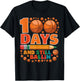 100 Days Of School 100th Day Of School Basketball Kids Boys T-Shirt - T-Shirt | Black