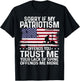 Sorry If My Patriotism Offends You Shirt Patriots military T-Shirt - T-Shirt | Black