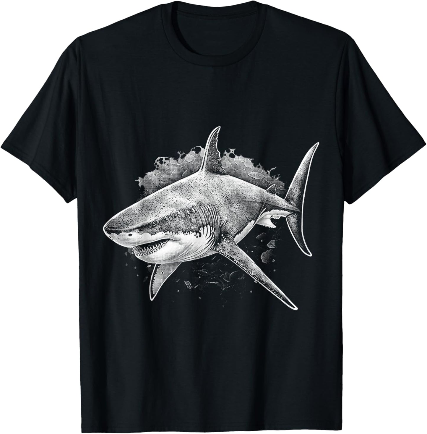 Shark Beach Lover Ocean Animal Graphic Novelty T-Shirt - T-Shirt | Black