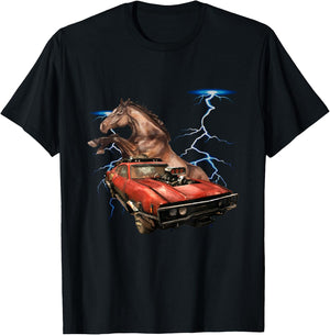 American Muscle Cars - Thunderstorm Car - Auto Mechanic Gift T-Shirt - T-Shirt | Black