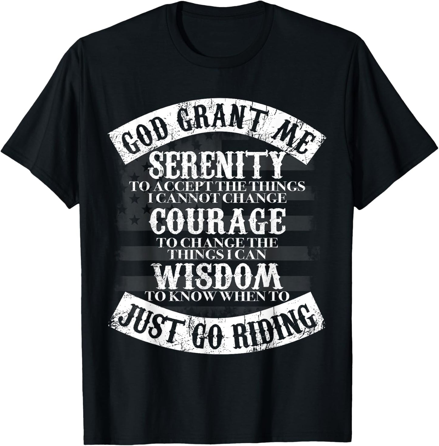 Biker's Prayer Shirt Christian Biker Motorcycle Riding Gift T-Shirt - T-Shirt | Black