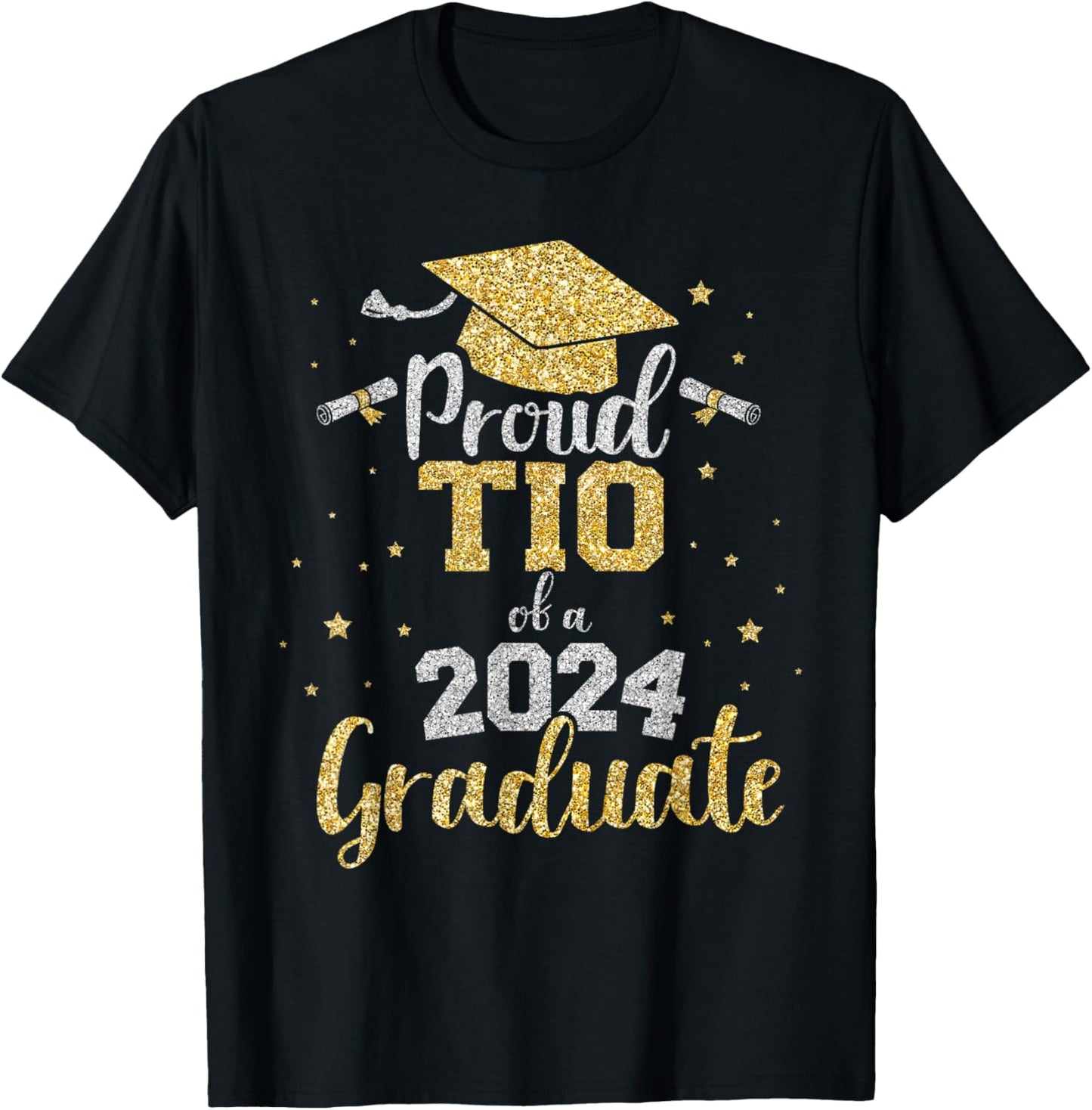 Proud tio of a class of 2024 graduate senior graduation T-Shirt - T-Shirt | Black