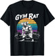Muscular Gym Rat Weightlifting Bodybuilding Workout T-Shirt - T-Shirt | Black