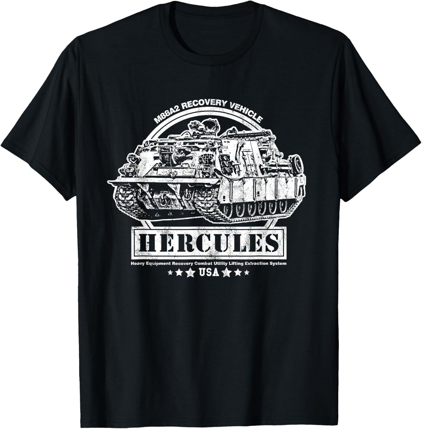 M88 Recovery Vehicle - M88A2 HERCULES ARV T-Shirt - T-Shirt | Black