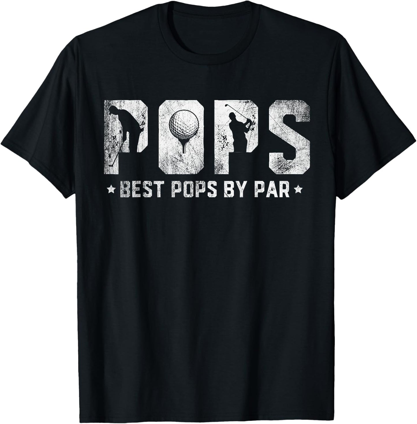 Best Pops By Par Father's Day Golf T-Shirt - T-Shirt | Black