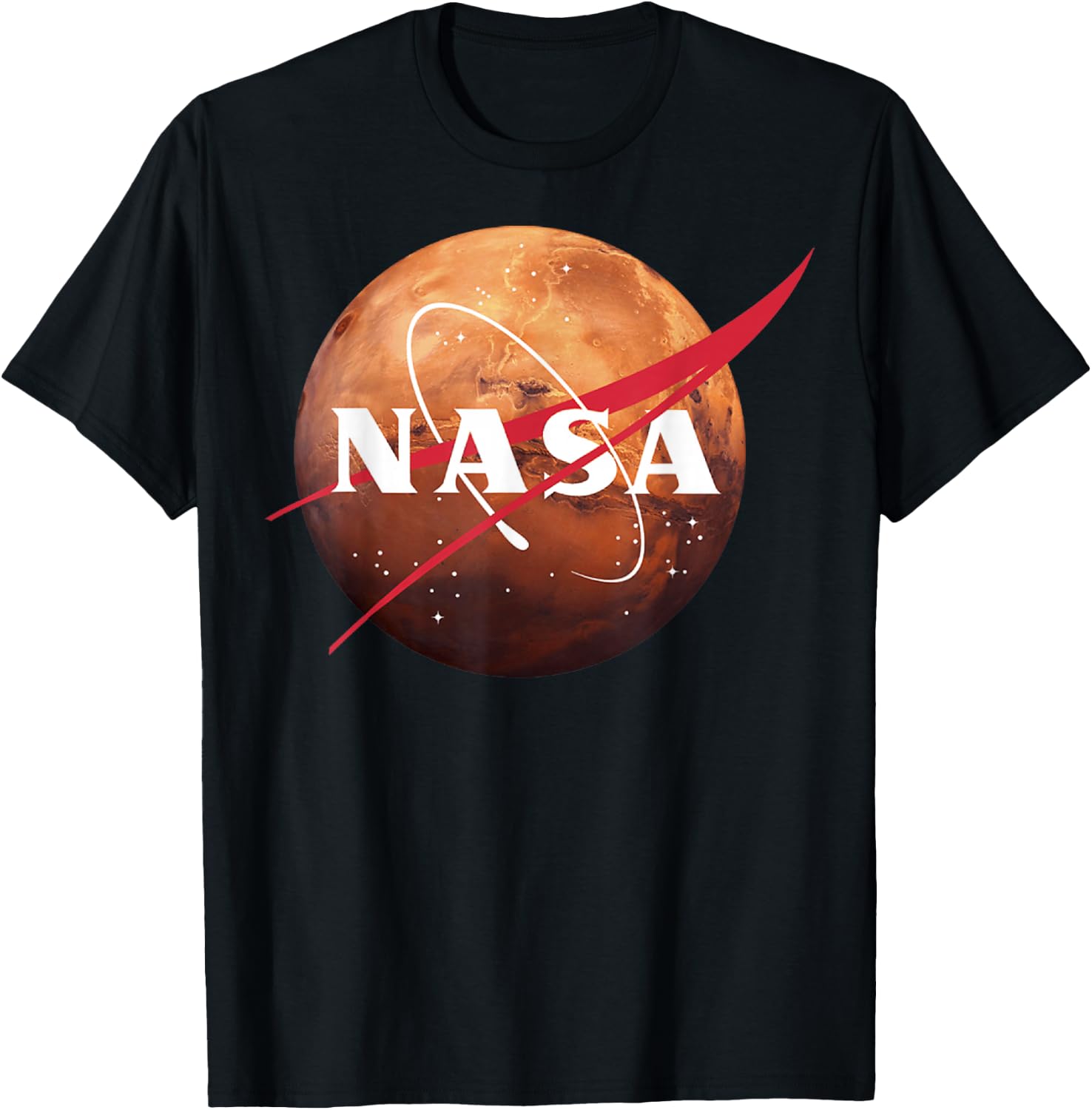 NASA Mars Planet logo T-Shirt - T-Shirt | Black