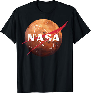 NASA Mars Planet logo T-Shirt - T-Shirt | Black