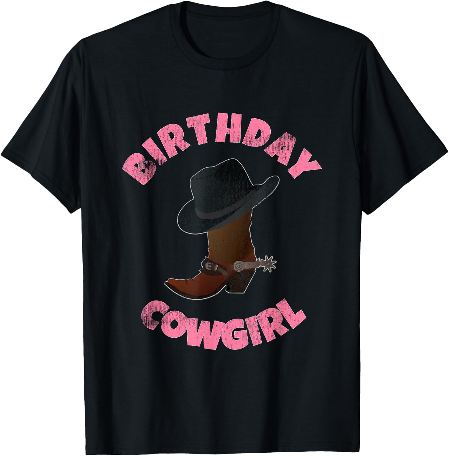 Birthday Cowgirl - Cowboy Birthday Party T-Shirt - T-Shirt | Black