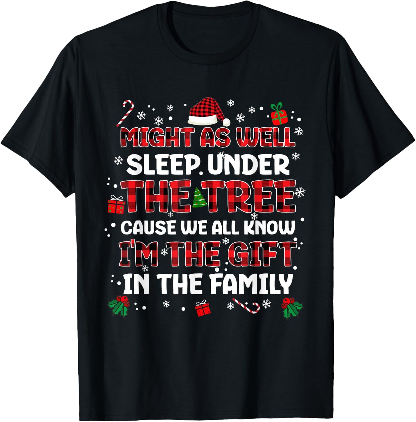 Humour Christmas Favorite Person Family Funny Christmas T-Shirt - T-Shirt | Black