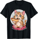 Cat Eating Hot Dog Women T-Shirt - T-Shirt | Black