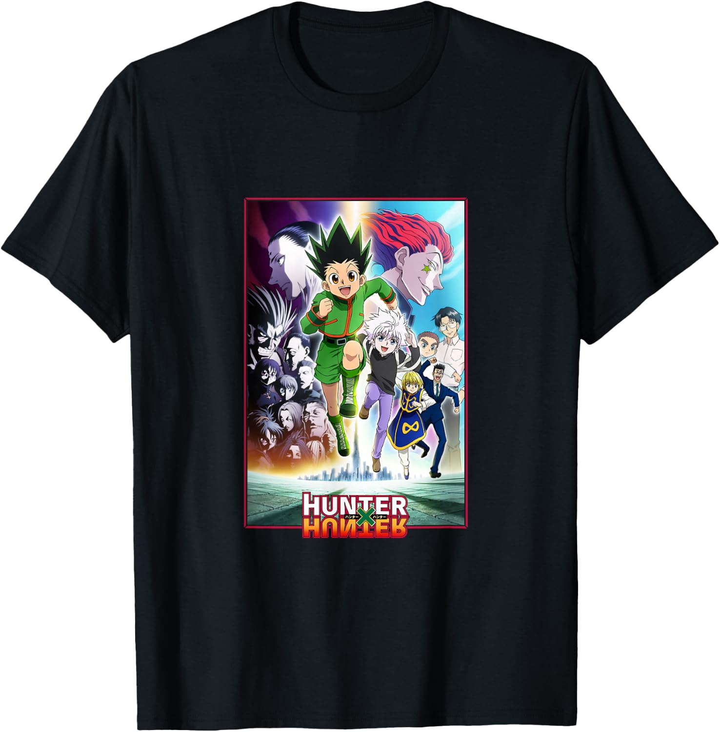 Hunter X Hunter Heroes And Villains Poster Art T-Shirt - T-Shirt | Black
