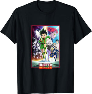 Hunter X Hunter Heroes And Villains Poster Art T-Shirt - T-Shirt | Black