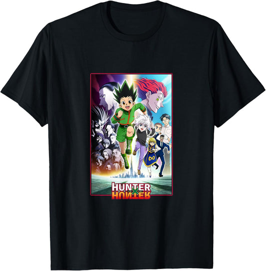 Hunter X Hunter Heroes And Villains Poster Art T-Shirt - T-Shirt | Black