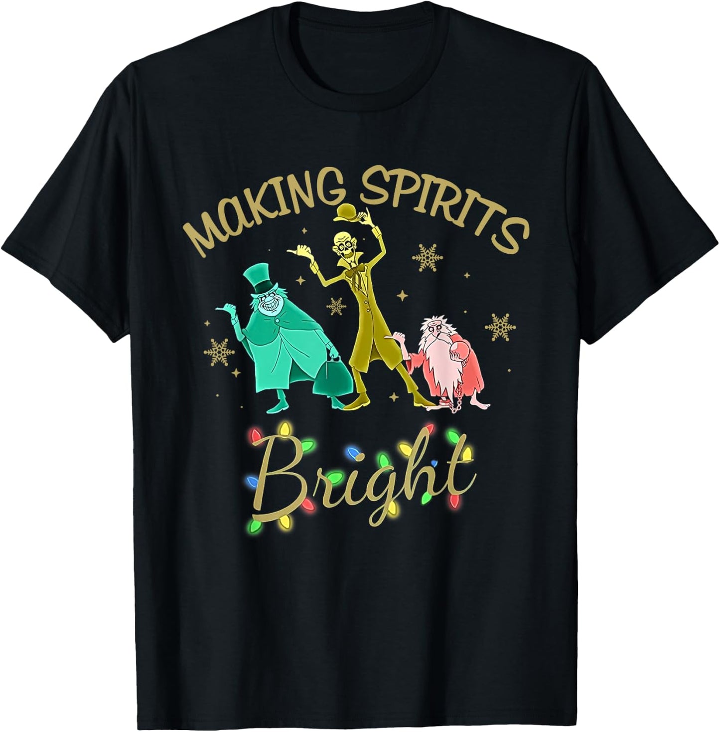 Making Spirits Bright Christmas Shirt T-Shirt - T-Shirt | Black