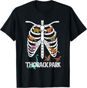 Thoracic Park for Registered Nurses, Nurses, Medic Dinosaurs T-Shirt - T-Shirt | Black