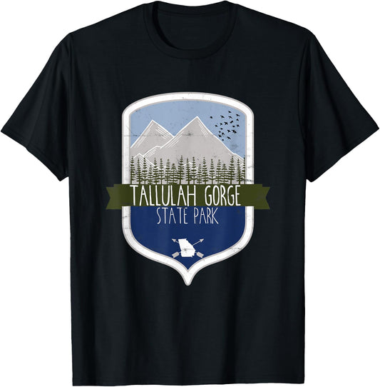 Cute Tallulah Gorge State Park Georgia Mountains GA T-Shirt - T-Shirt | Black