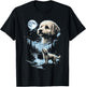 Maltipoo Howling to the Moon T-Shirt - T-Shirt | Black