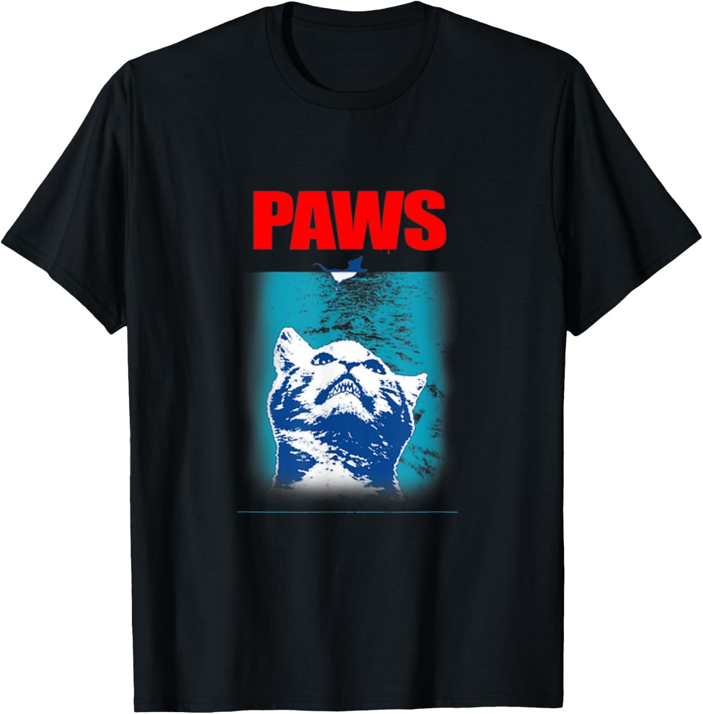 PAWS funny CAT T-Shirt - T-Shirt | Black
