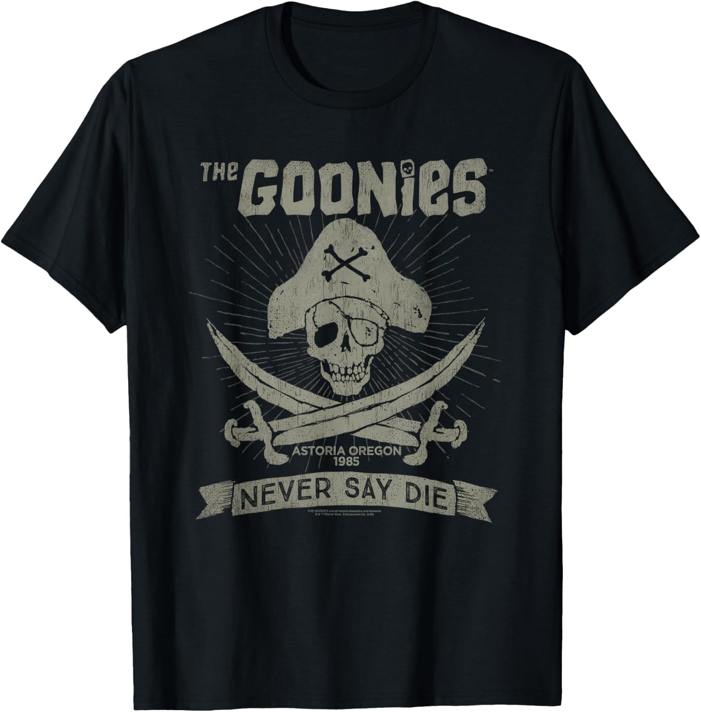 The Goonies Never Say Die T-Shirt - T-Shirt | Black