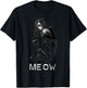 DC Catwoman Text Meow T-Shirt - T-Shirt | Black